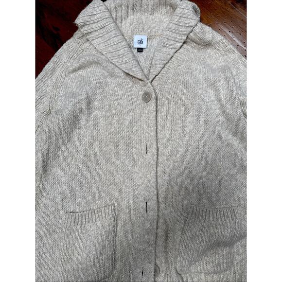 Cabi Steady Cardigan #4275  Oatmeal / cream Size Small - - Picture 2 of 10